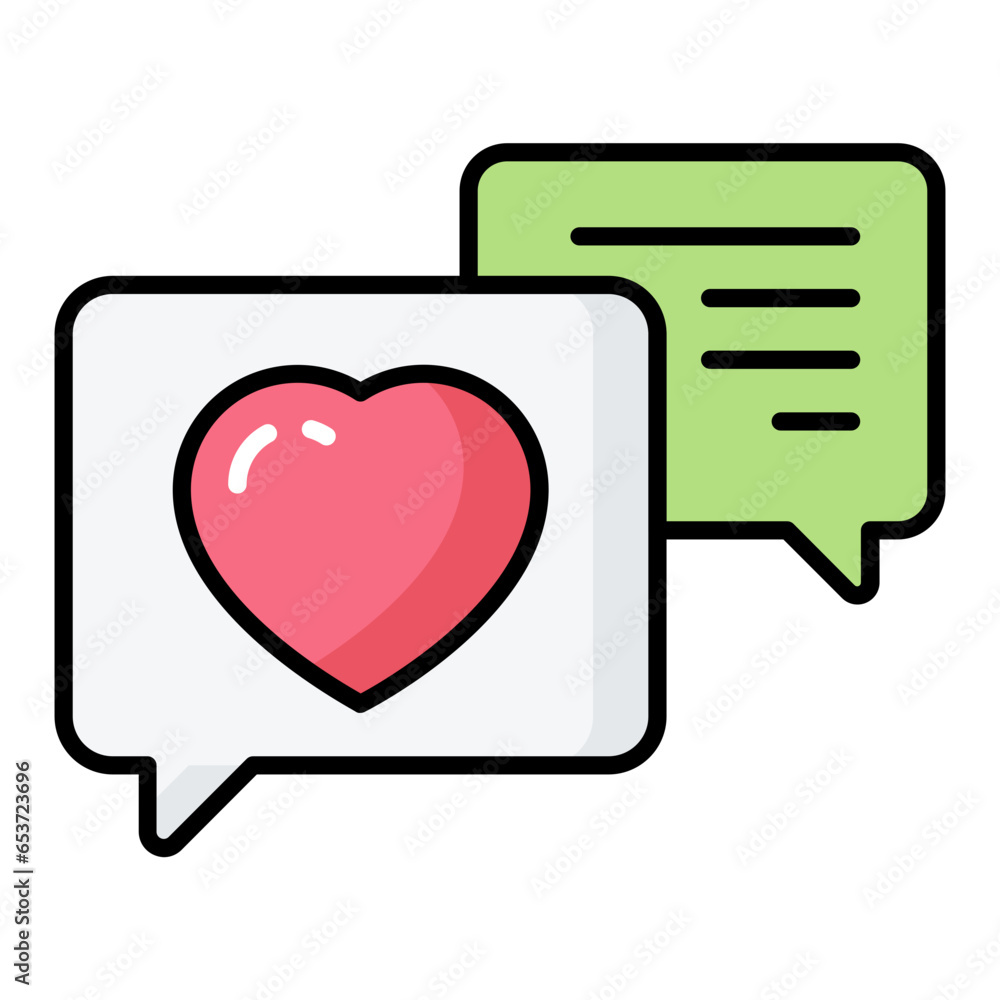 Donation Message Line Color Icon Donation Message Line Color Icon