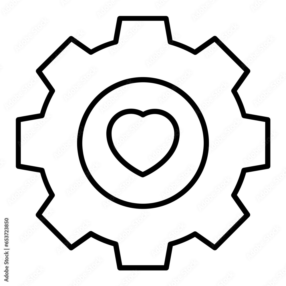 Donation Management Outline Icon Donation Management Outline Icon