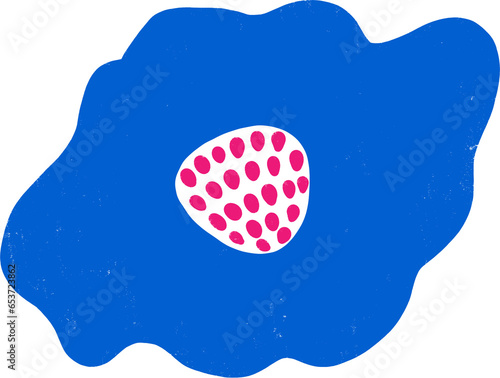 Abstract Modern Naive Flower