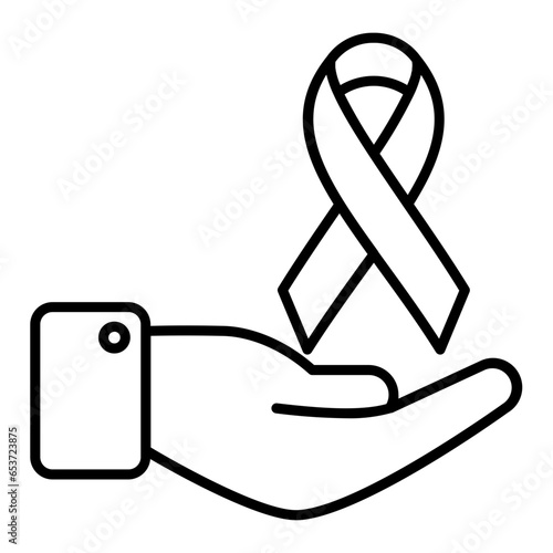 Cancer Charity Outline Icon