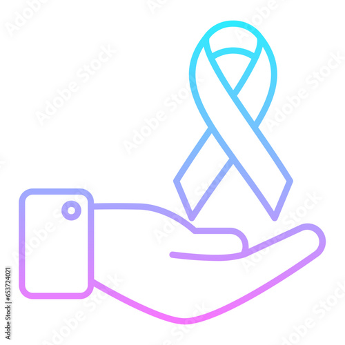 Cancer Charity Gradient Icon