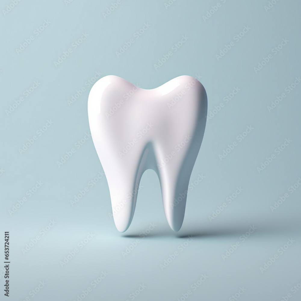 White teeth in a blue background White teeth in a blue background