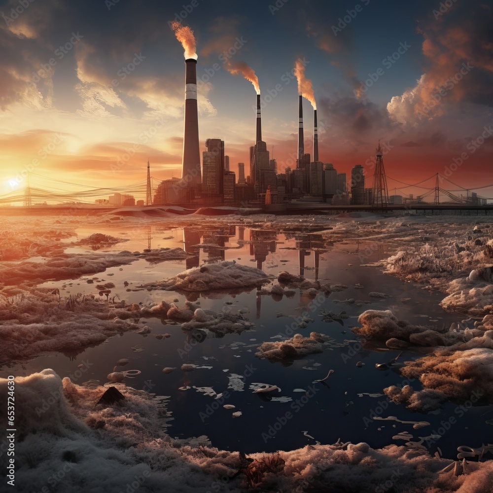 Raising Awareness on Global Warming: Images Highlighting Environmental Concerns