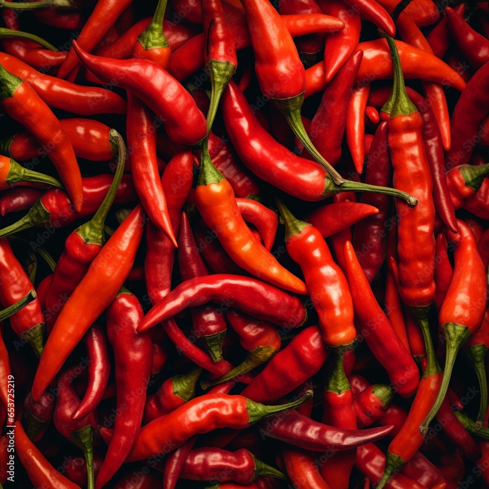 Background with red pepper