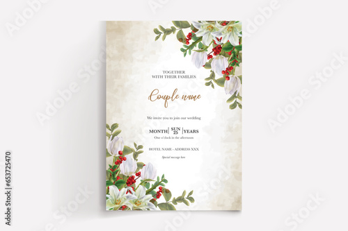 Shower bridal wedding invitation templates © IGNA