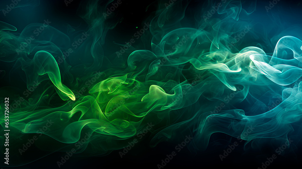 Obraz premium Green Smoke -01