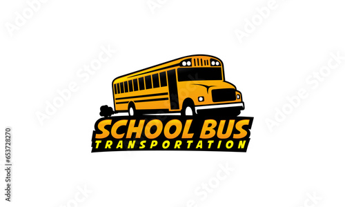 school bus isolated on white