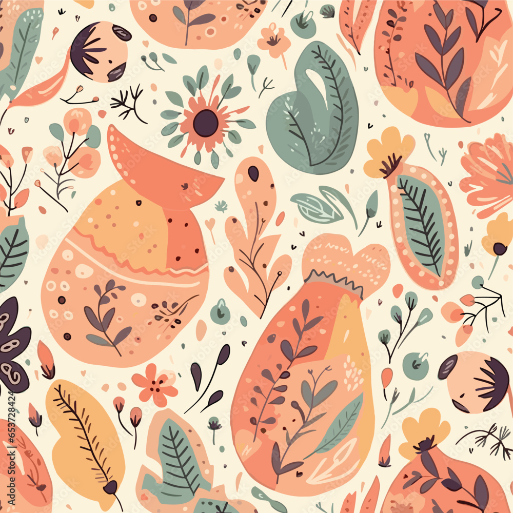seamless pattern with mother pregnancy flower elements with baby background seamless pattern with mother pregnancy flower elements with baby background
