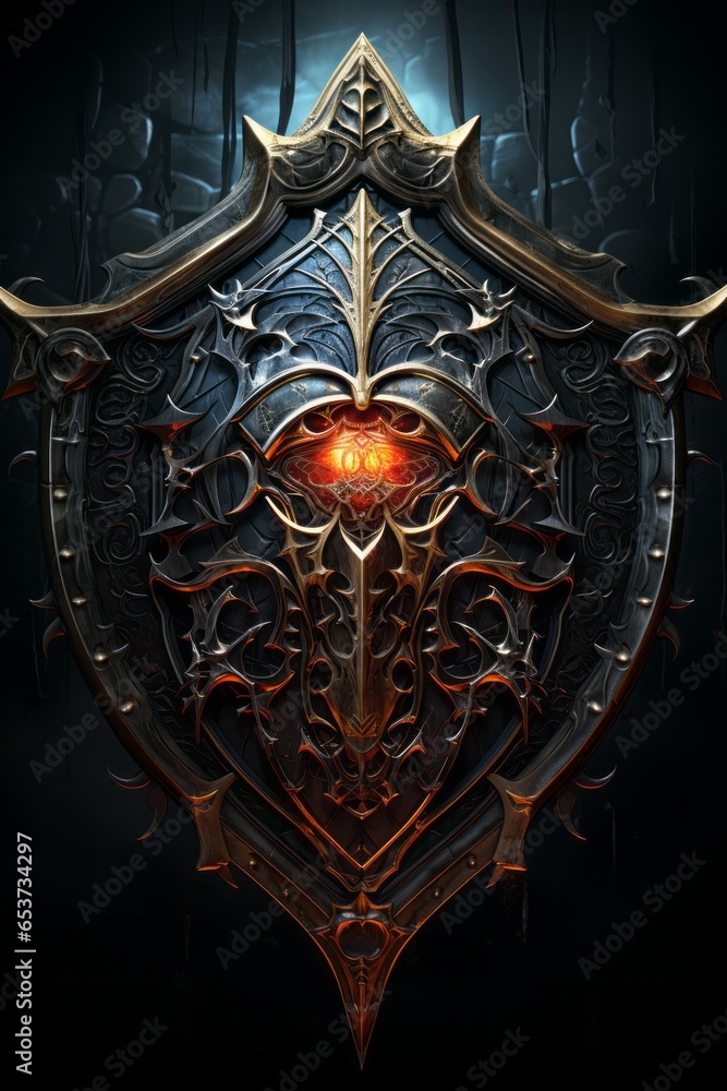 Fototapeta premium dark magic shield