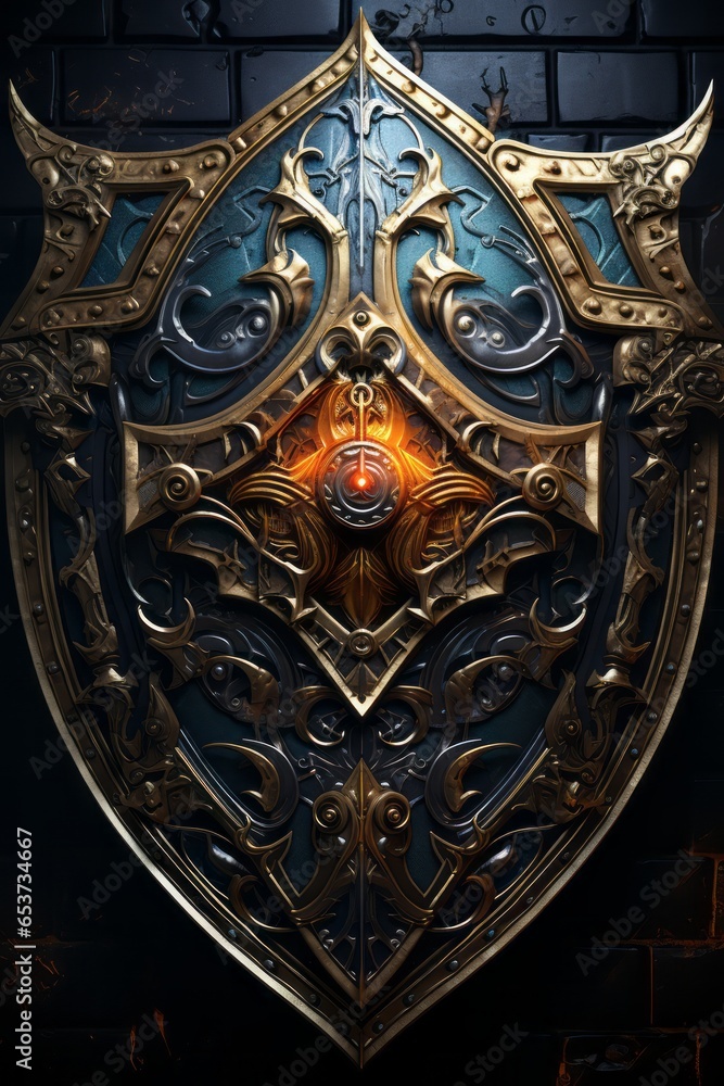 Fototapeta premium dark magic shield