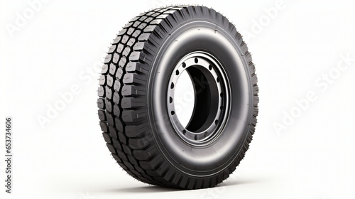Truck tyre photo