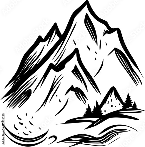 mountain cartoon