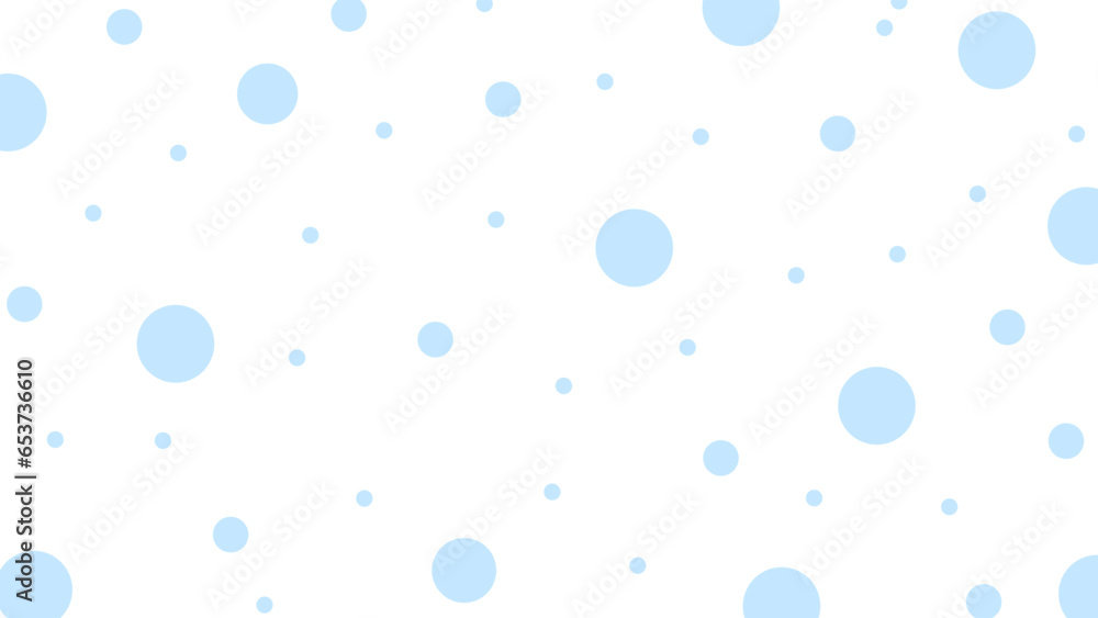 White background with blue dots	