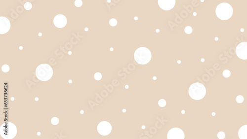 Beige background with white dots	