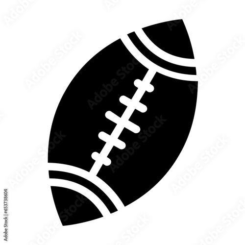 rugby ball icon photo