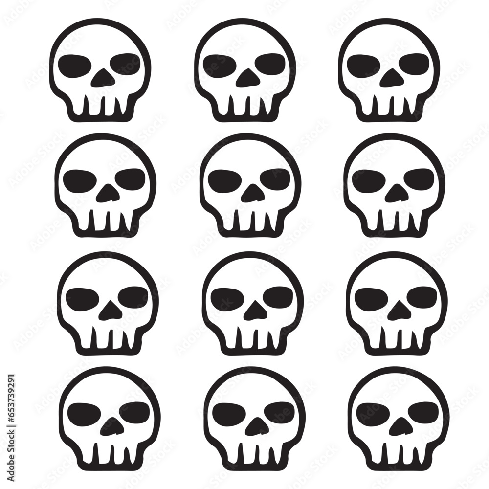 Skull Pattern ,good for graphic resources, printable art, suitable for design resources, logo, template designs, and more. 