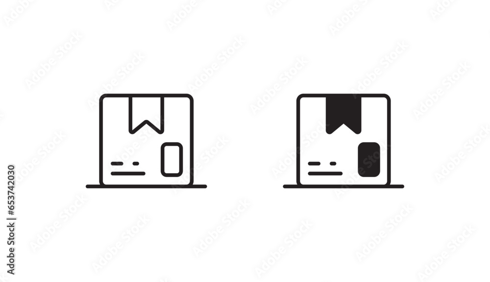 Delivery Box icon design with white background stock illustration Delivery Box icon design with white background stock illustration