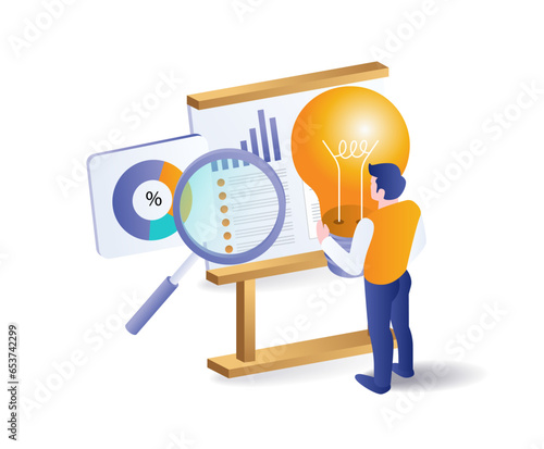 Men give ideas for developing business