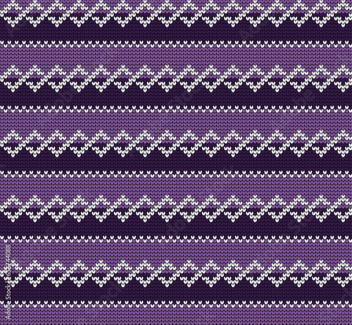 Knitted texture seamless pattern. Vector seamless background for banner, website, postcard, wallpaper, clothing and design. Festive Sweater Design. Seamless Knitted Pattern.