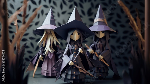 Halloween craft multiple charcters.
 photo