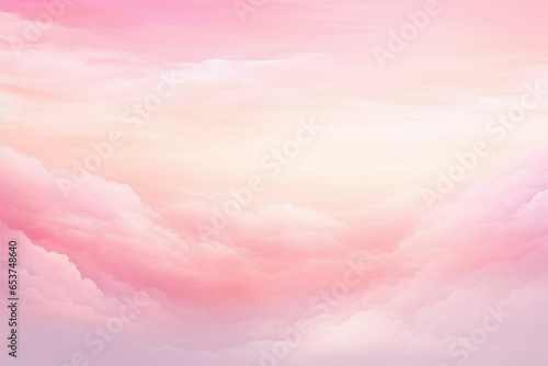 ピンクの雲背景　ジェネレーティブAI