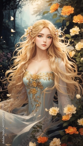 Beautiful girl portrait photo