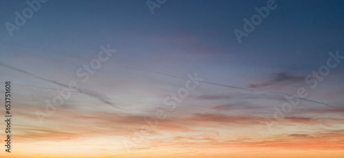 sunset in the sky