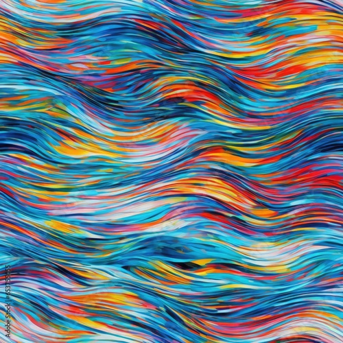 Abstract colorful illustration AI generated