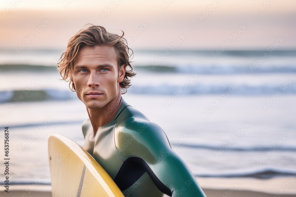 man with surfboard