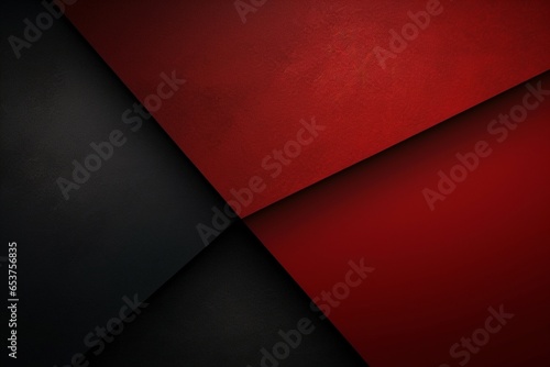 Red and Black Geometric triangle shapes define this abstract modern background texture  enhanced by grainy noise. The image embodies a sophisticated interplay of lines  angles  and textures