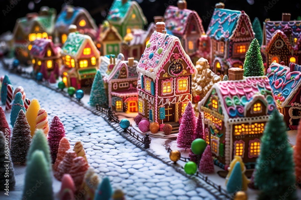 Fototapeta premium Gingerbread Village