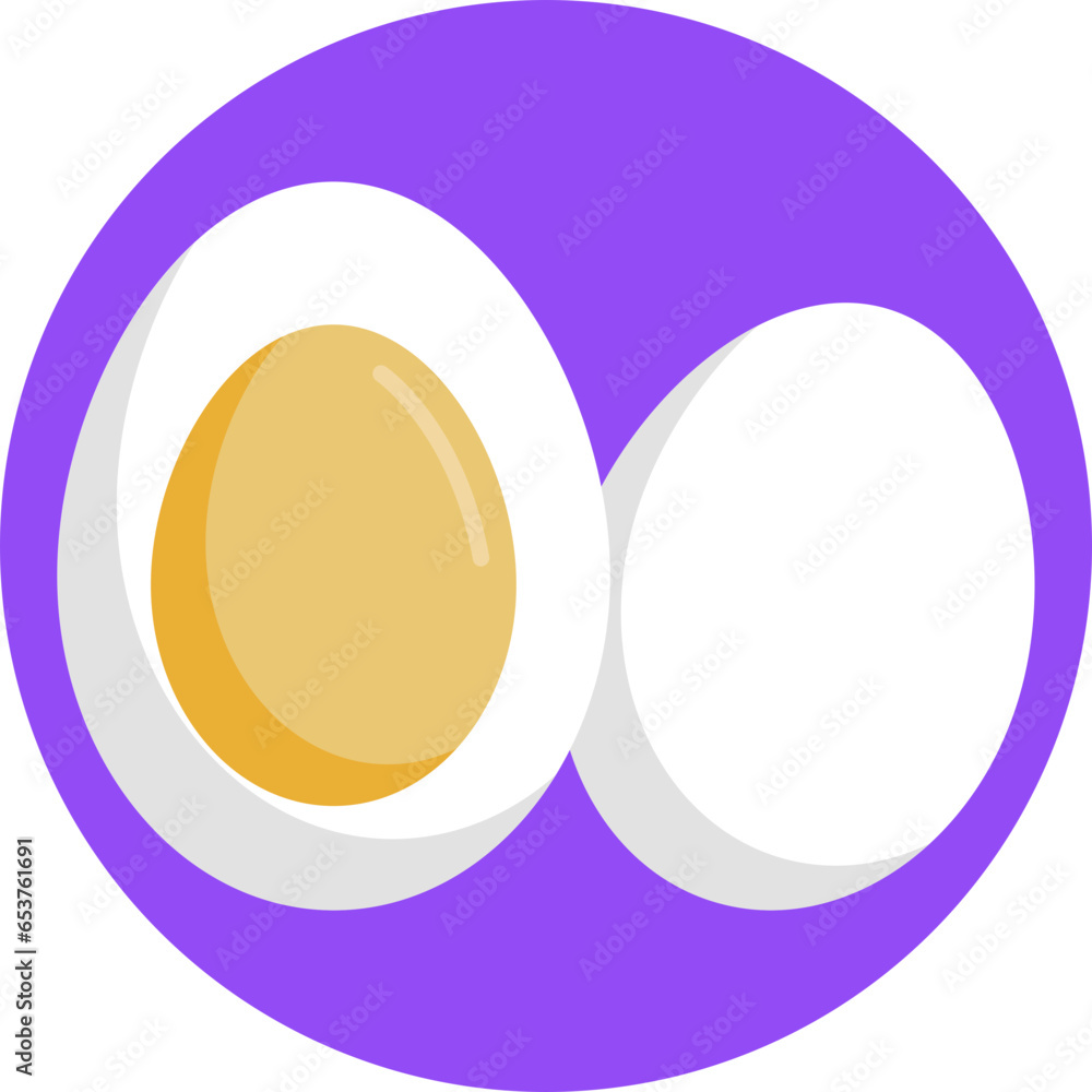 This vector icon of a boiled egg represents a nutritious and wholesome meal. Perfect for health and wellness publications and designs. This vector icon of a boiled egg represents a nutritious and wholesome meal. Perfect for health and wellness publications and designs.