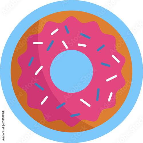 Add a touch of sweetness to your designs with this delightful donut icon. Perfect for bakeries, cafes, and dessert-themed projects.