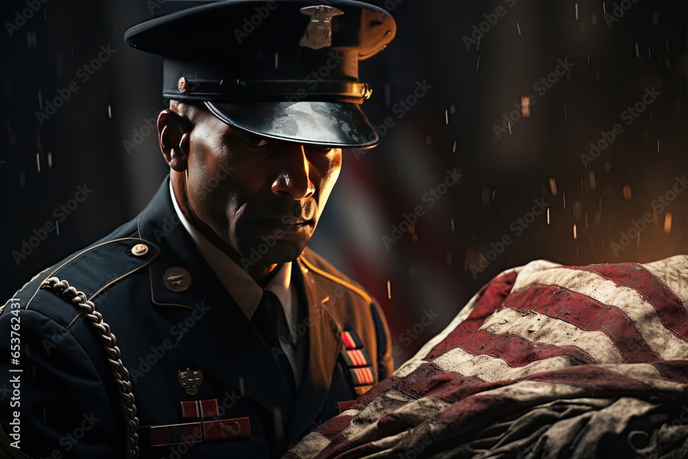 Memorial Day,American flag ,soldier helmet, symbolizing remembrance and honor,Generated with AI Memorial Day,American flag ,soldier helmet, symbolizing remembrance and honor,Generated with AI