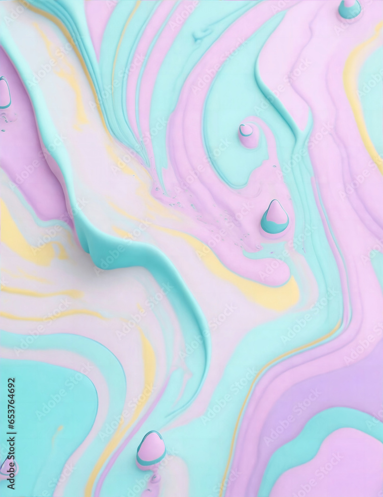 pastel colour oil paint abstract background with waves abstract watercolor background
