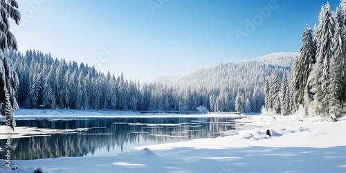 Beautiful snowy landscape © Zaleman