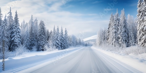 Snowy winter road © Zaleman