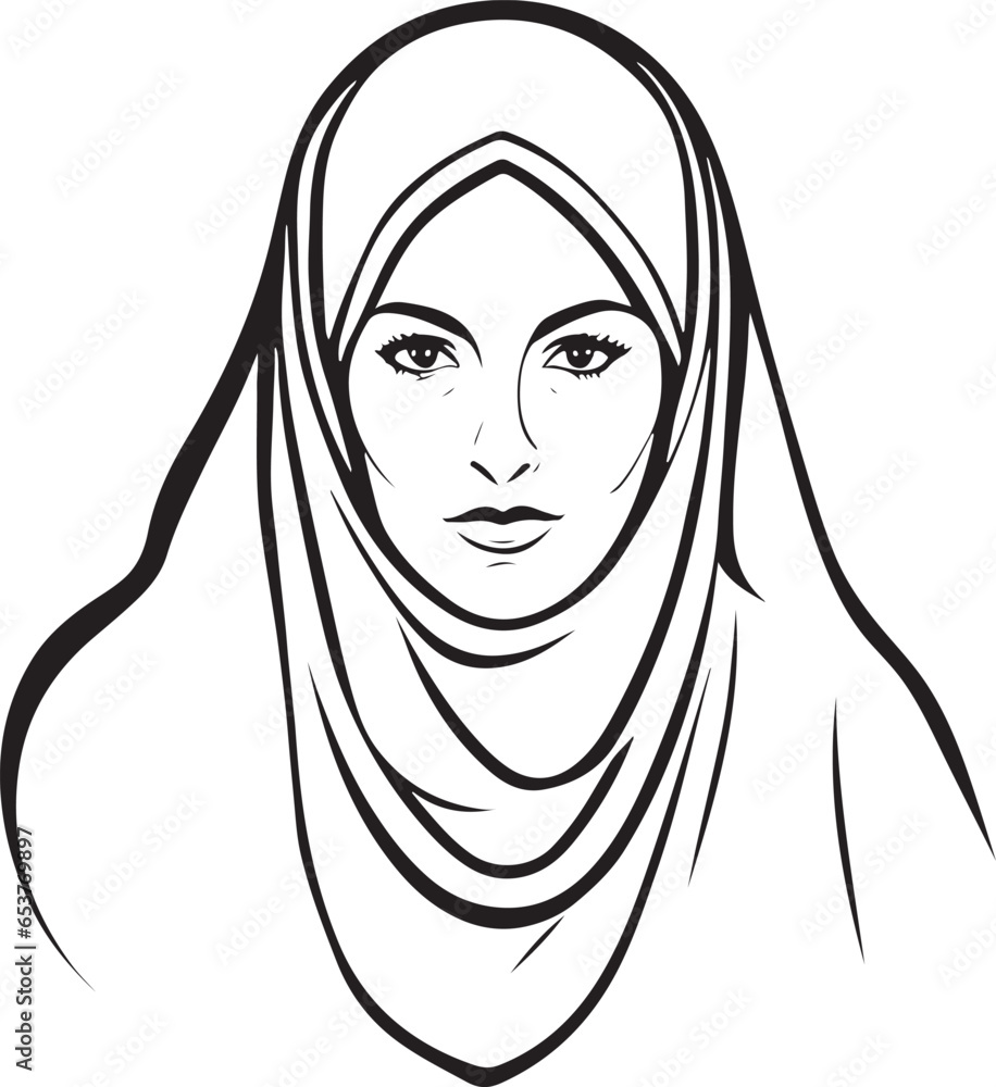 Gorgeous and lovely cartoon muslim woman vector art
Gorgeous and lovely cartoon muslim woman vector art