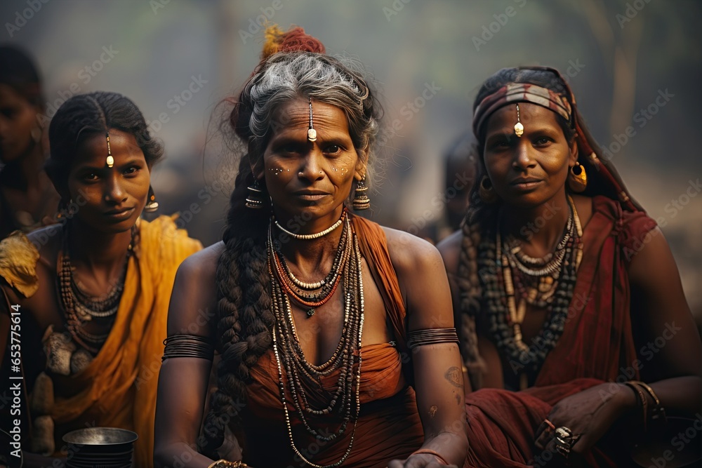 Indigenous people in India, representing the diverse cultures, traditions,Generated with AI Indigenous people in India, representing the diverse cultures, traditions,Generated with AI