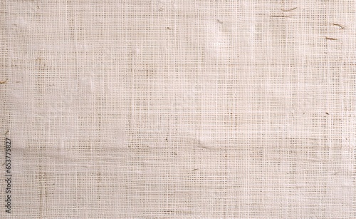 Linen background ready to use as a graphic resource. Detailed rough texture, standard linen color palette of tans and whites. AI Generated.