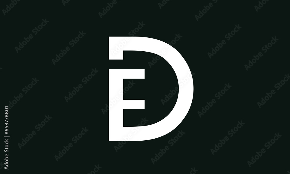 ED INITIAL LETTER LOGO DESIGN ED INITIAL LETTER LOGO DESIGN