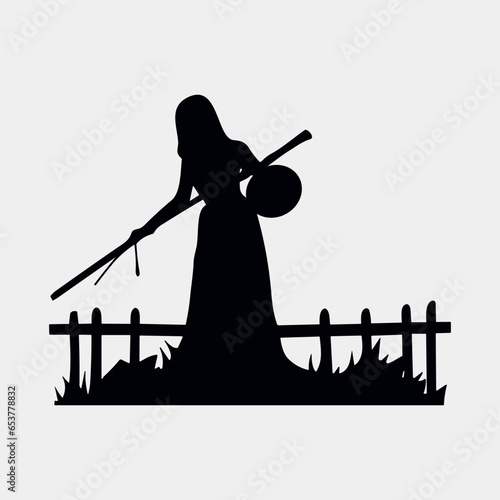 Free vector scary Halloween ghosts and monsters.