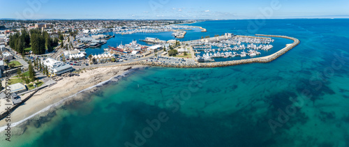 Aerial view of Bathers Beach, Fremantle Fishing Boat Harbour, and Royal Perth Yacht Club - Fremantle photo