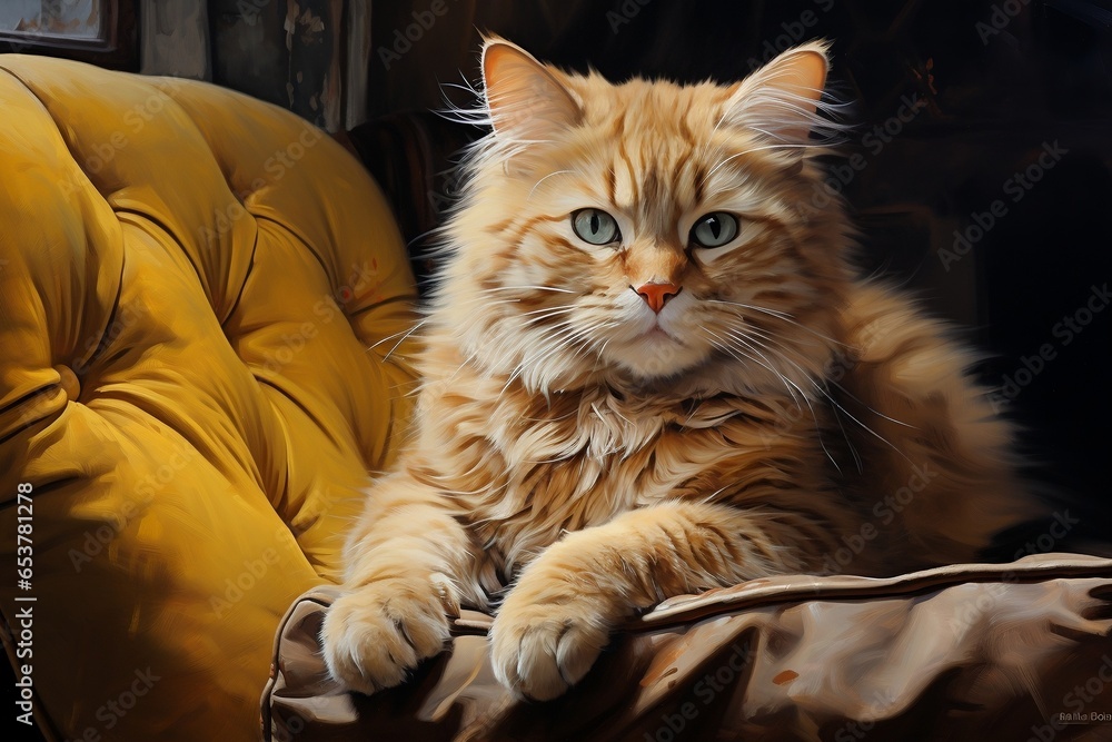 A Feline Monarch in a Cozy Realm