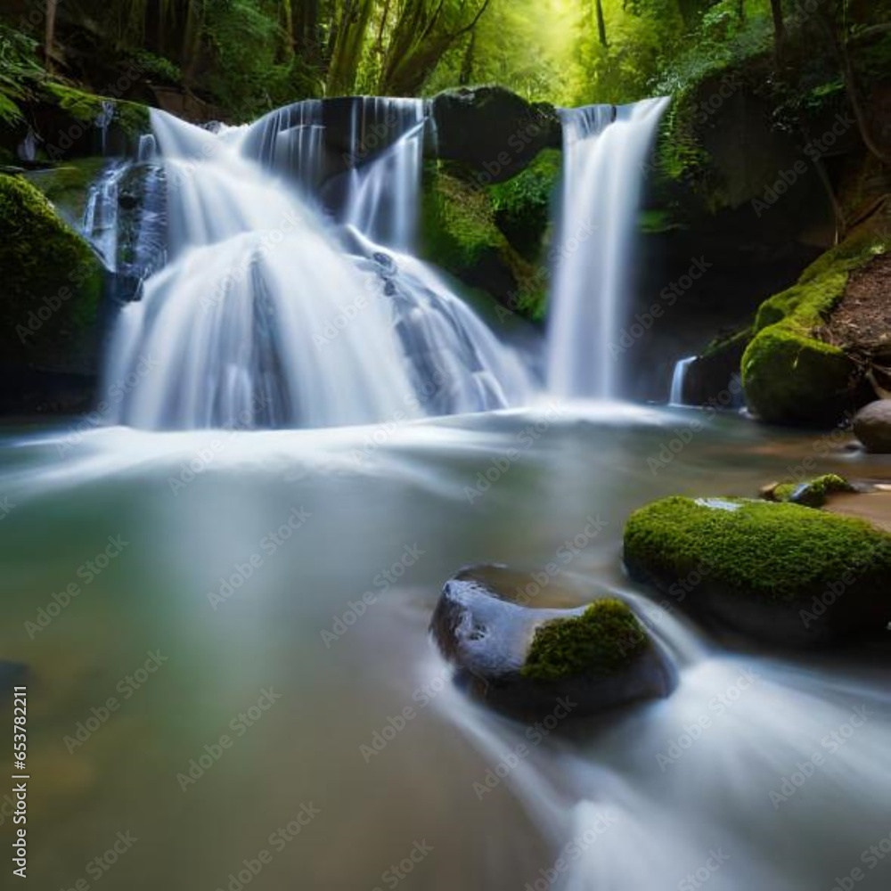 Fototapeta premium waterfall in the forest