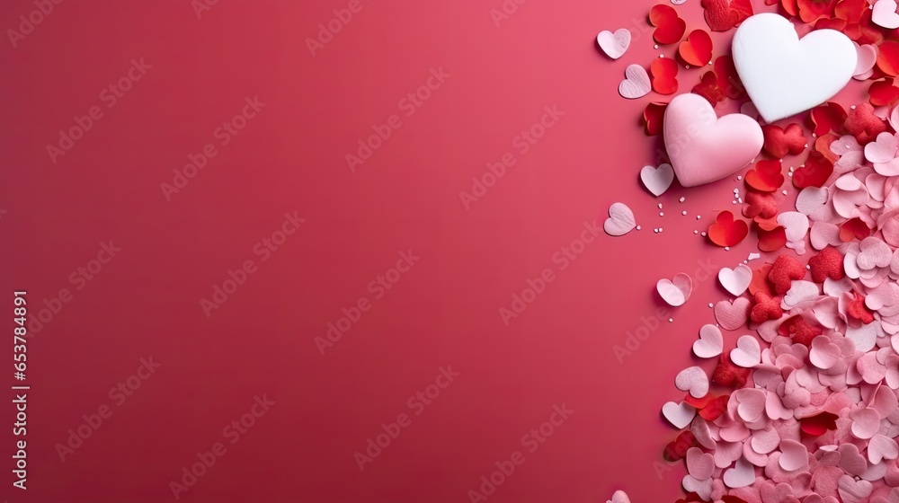 Valentine Card Holiday Concept In Romantic Background