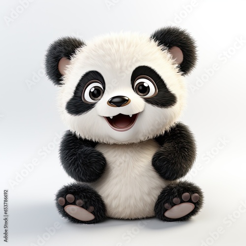 Cute panda cartoon character © Leli