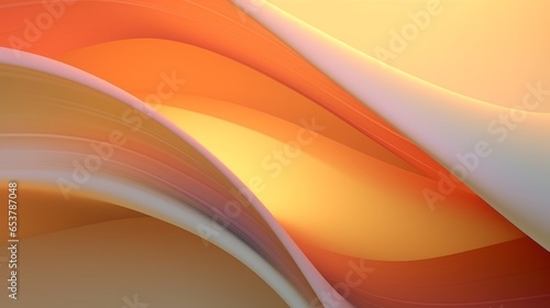 Arcs of Light with Vibrant Orange Background 