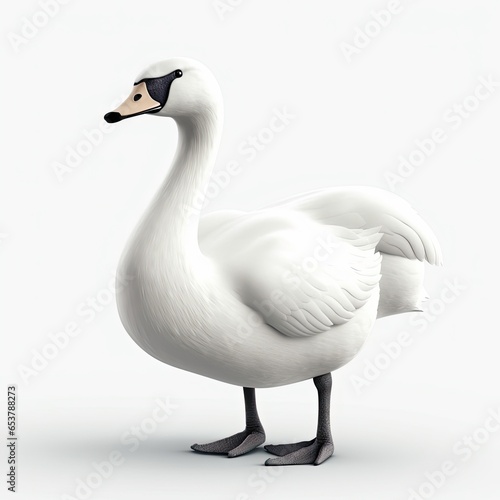 Swan adorable animal character