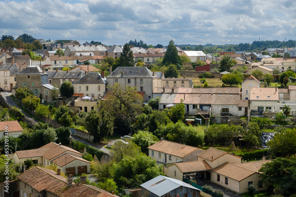Scenic view of the town of Bressuire, Deux-Sèvres, Nouvelle-Aquitaine, France